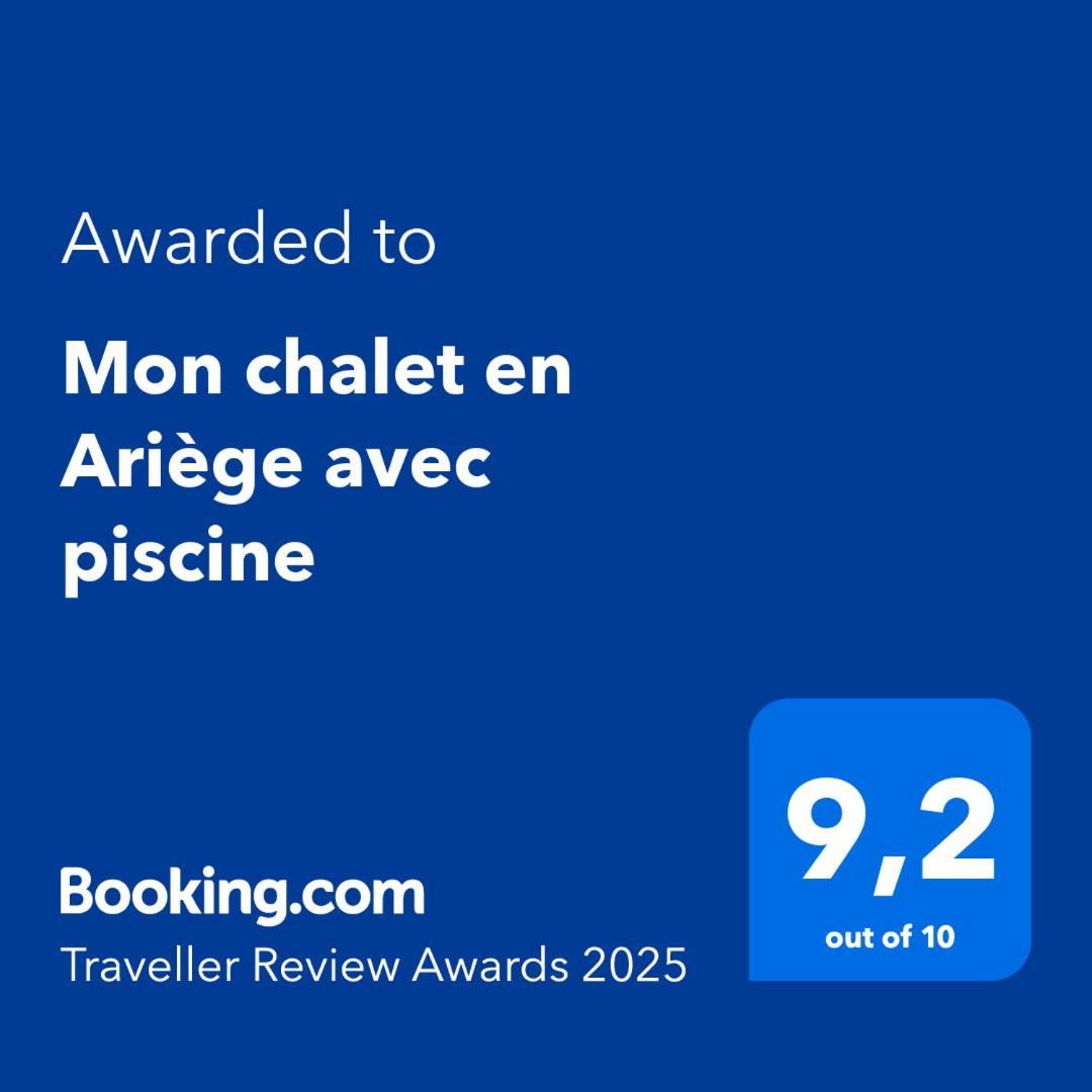Mon Chalet En Ariege Avec Piscine Daumazan-sur-Arize 외부 사진